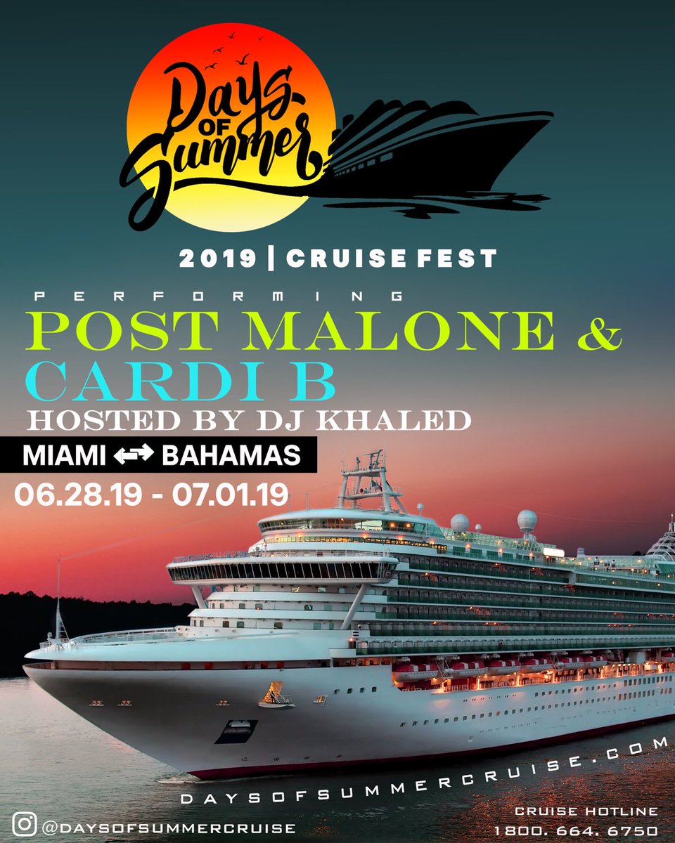 Cardi B encabezará festival Days of Summer Cruise 2019 a bordo del