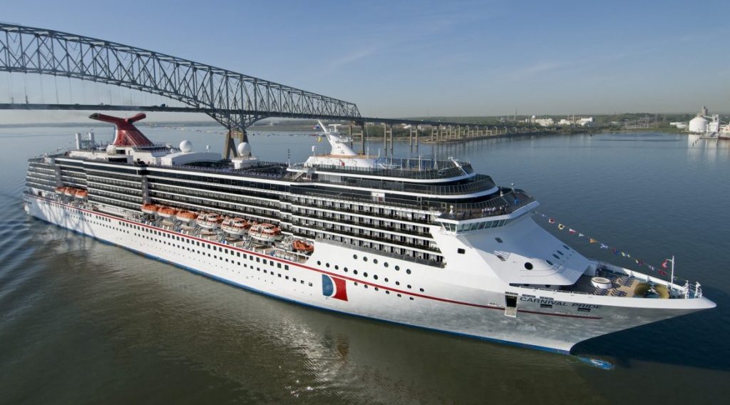 Carnival Pride será primer buque de la línea en regresar a Baltimore