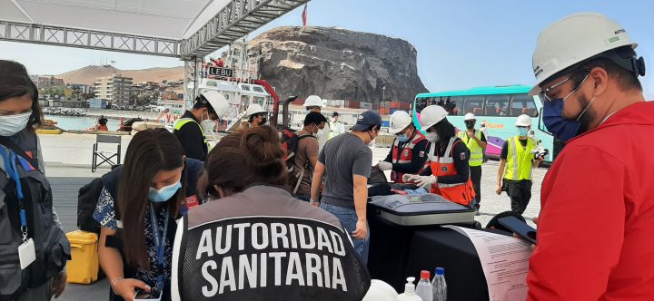 Puerto de Arica recibe a segundo crucero  con Aduana Sanitaria para control de pasajeros