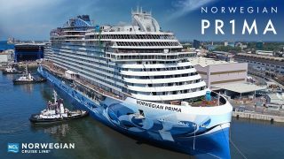 Video: Así fue la primera flotación del nuevo Norwegian Prima
