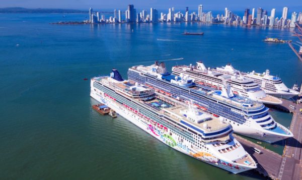 Cuatro cruceros recalarán a Cartagena de Indias de forma simultánea