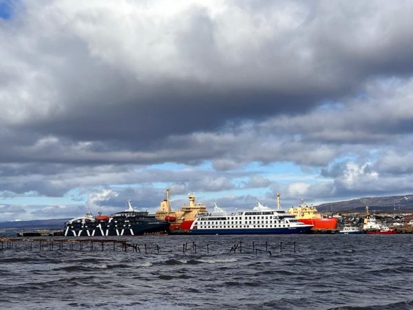 Punta Arenas comienza temporada de cruceros con arribo del Ventus Australis y del Magellan Explorer