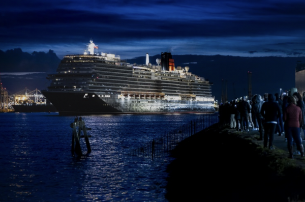 Queen Anne de Cunard parte en su viaje inaugural