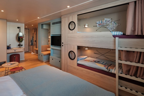 JOI-Design presenta detalles de cabinas de buques de A-Rosa Kreuzfahrten