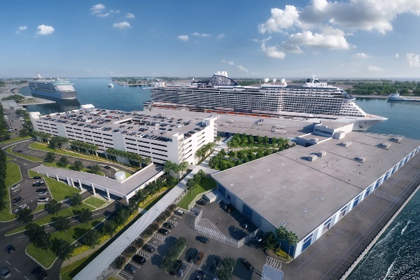 Inician obras de futuro puerto base del MSC Seascape en Galveston