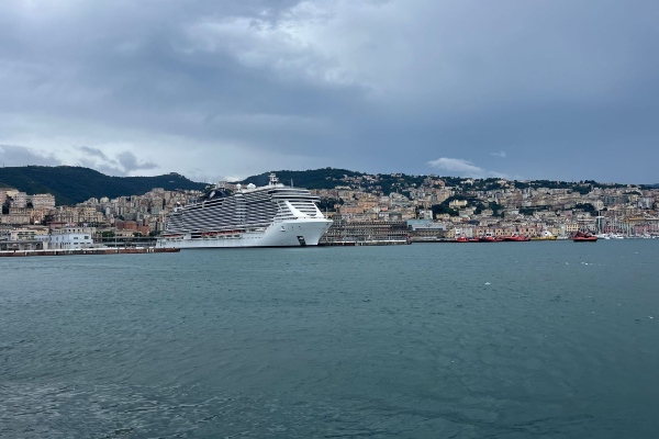 Cae número de cruceristas en Génova en 2024