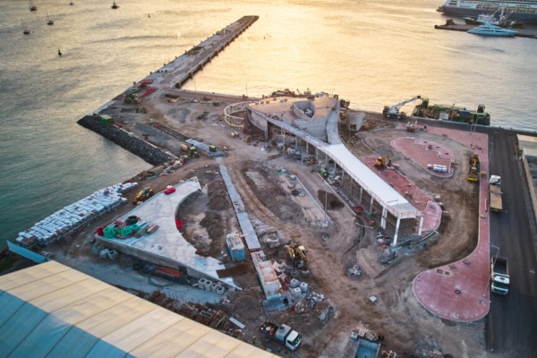 Reprograman para fines de marzo fin de obras en nuevo Mindelo Cruise Terminal