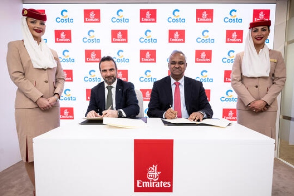 Costa Cruceros renueva asociación con Emirates hasta 2027