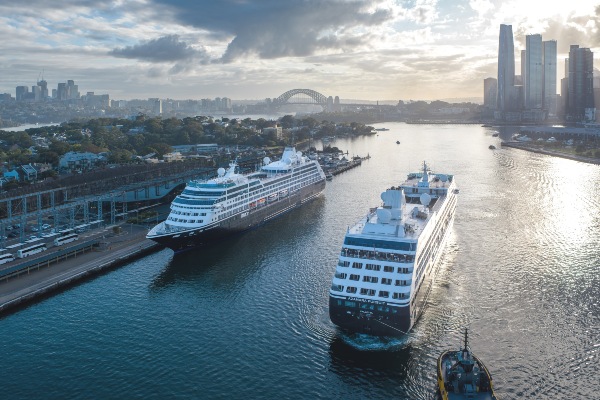 Barcos gemelos de Azamara hacen debut histórico en Sydney