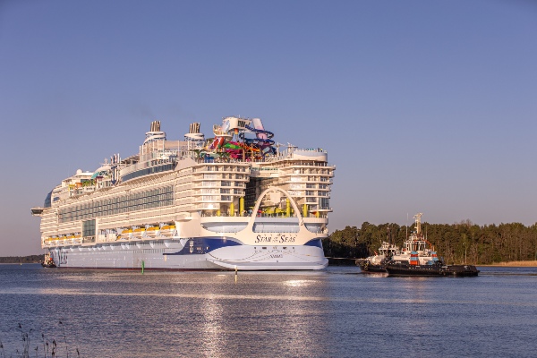 Nuevo buque de Royal Caribbean es testeado antes de iniciar programas por el Caribe
