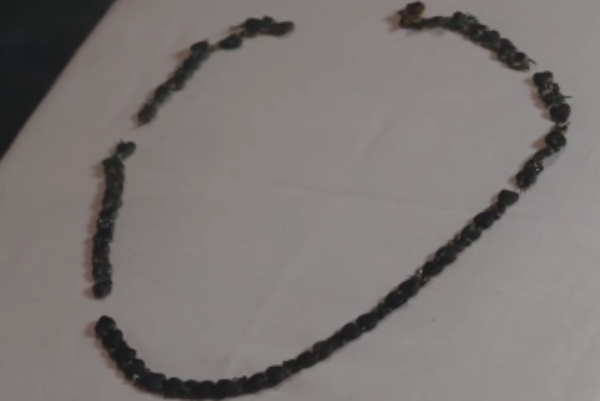 Recuperado collar de cristal negro es principal atractivo de exposición sobre el Titanic