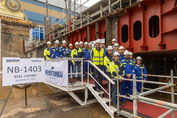 Meyer Turku realiza ceremonia de quilla de cuarto buque clase Icon