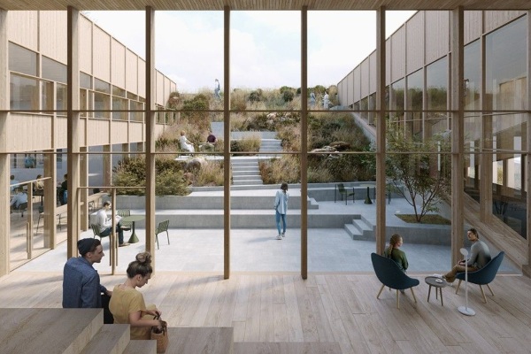 Arquitectos develan diseño de nueva sede de Smyril y terminal de ferry en Islas Feroe