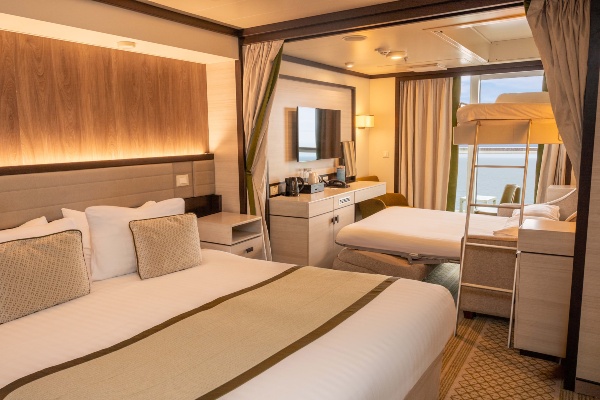 P&O Cruises presenta nuevos camarotes con cinco plazas en el Arvia, el Britannia y el Iona