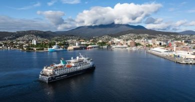 Puertos de Tasmania reciben menos atraques de cruceros entre julio y diciembre de 2025