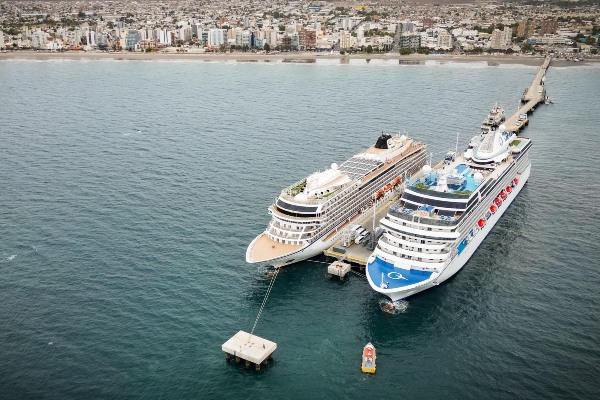 Argentina: 3.300 visitantes llegan a Chubut en cruceros Viking Jupiter y Marina