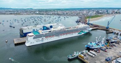 Nave de NCL inicia primer viaje por el Pacífico sudamericano en Manta