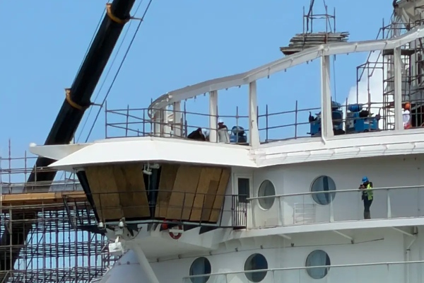 Barco de Royal Caribbean recibe importantes modificaciones en Cádiz