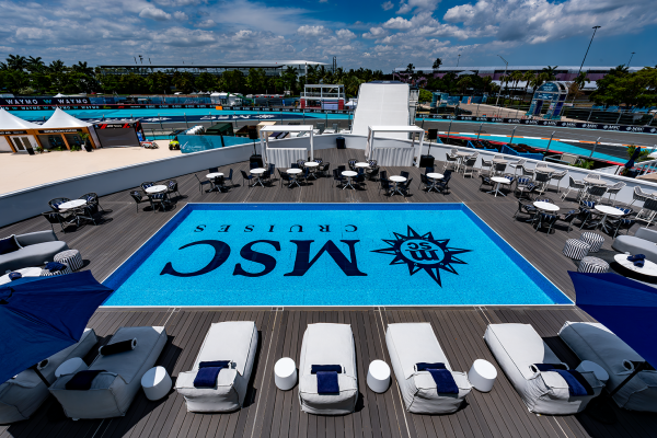 MSC presenta su Yacht Club durante el Miami Grand Prix de la Fórmula 1