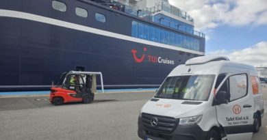 TUI Cruises dona alimentos excedentes en Puerto de Kiel