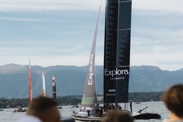 Explora Journeys celebra regreso a casa de equipo suizo de SailGP en Ginebra