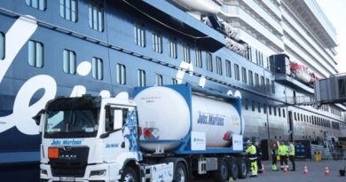 Mein Schiff 7 recibe por primera vez biocombustible en Kiel