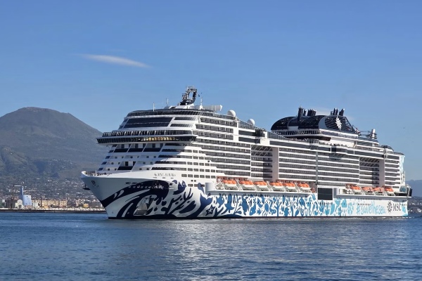 MSC Euribia inicia viajes desde Nápoles por primera vez